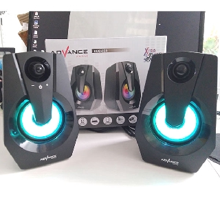 Sp   eaker Advance duo 090 Hitam plus LED Pulsating Colors