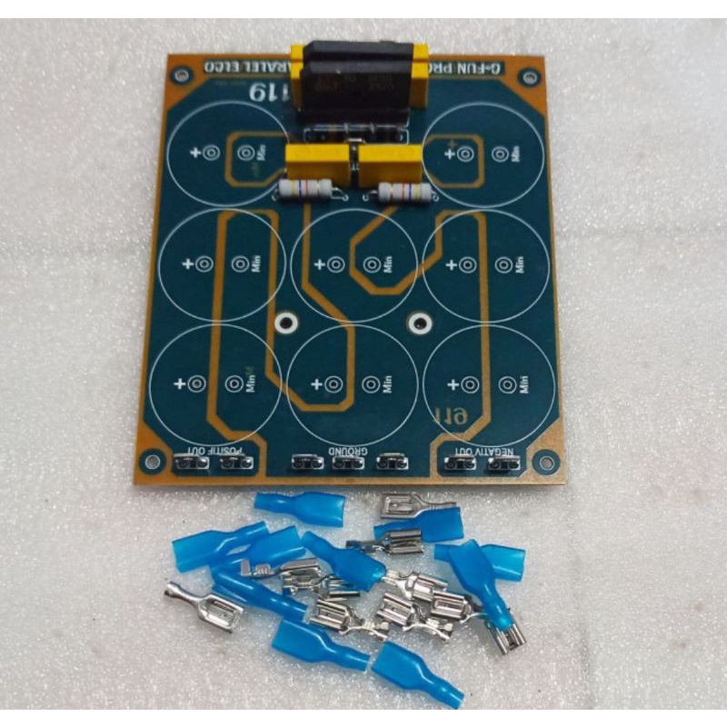 PCB Paralel 8 Elco Full Komponen Plus Skun