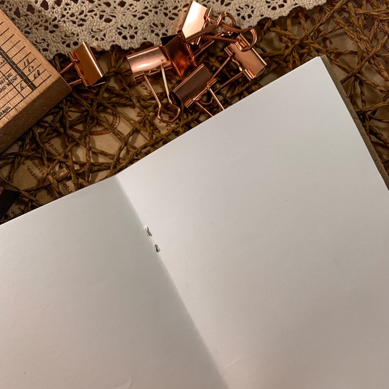 Buku Tulis Polos Cover Coklat Plain Notebook Journal Journaling Diari Vintage-6