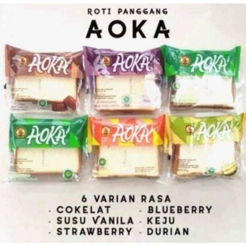 

AOKA Roti Panggang Super Lembut Per Kemasan 65 Grm