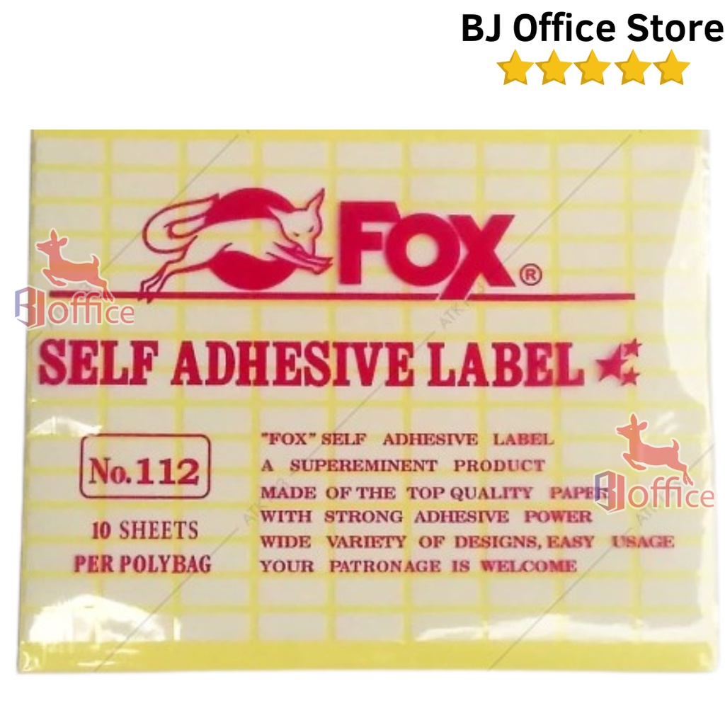 

Kertas / Label Stiker Fox No. 112 ukuran 8 x 20 mm