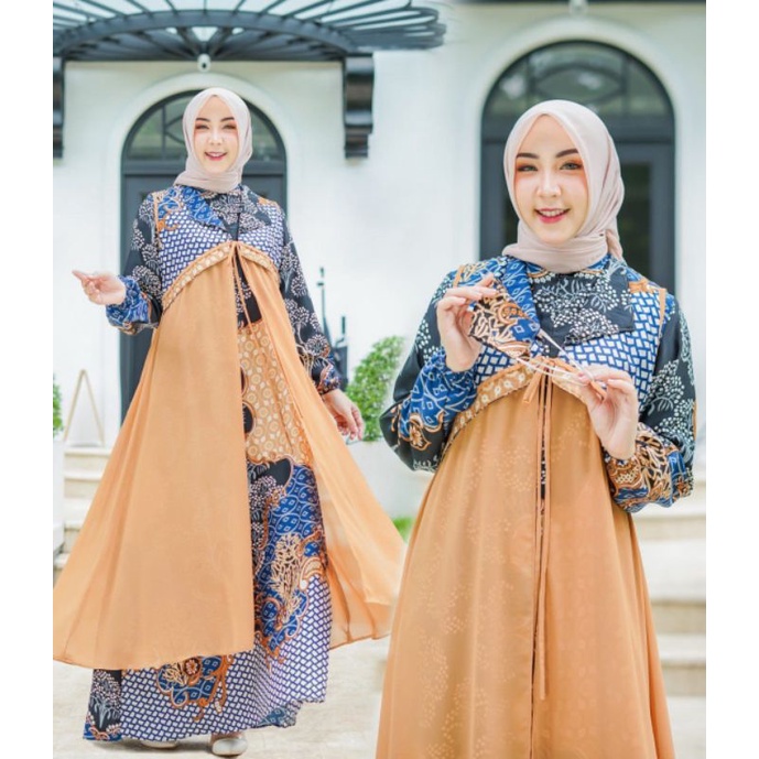 Gamis Sahara Maxi Motif/gamis dewasa/gamis daily
