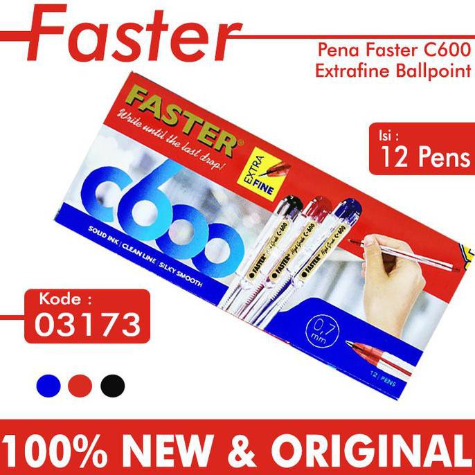

Populer] Pena Faster C-600 Extra-Fine