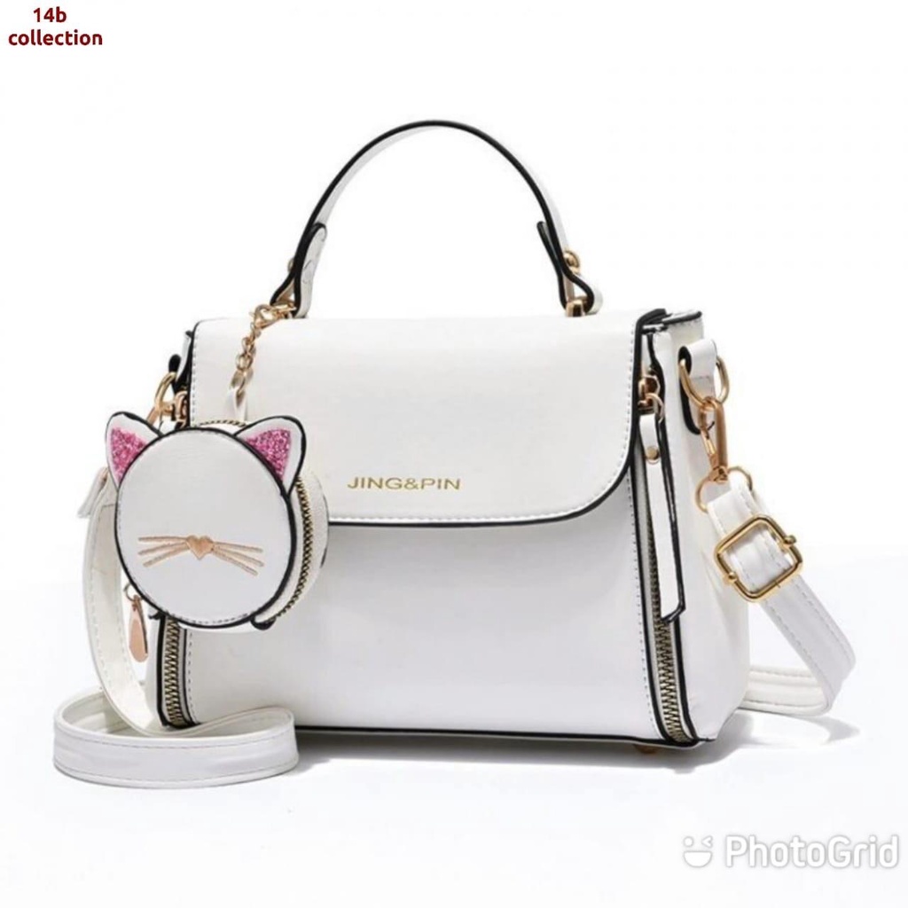 Tas wanita sling bag korea JingPin / tas selempang cantik / slempang fashion terbaru Premium style in korea