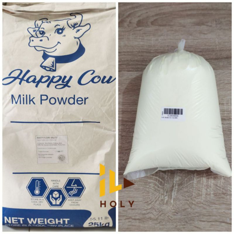 Susu Bubuk Full Cream Happy Cow (1kg) Untuk Roti Dan Kue