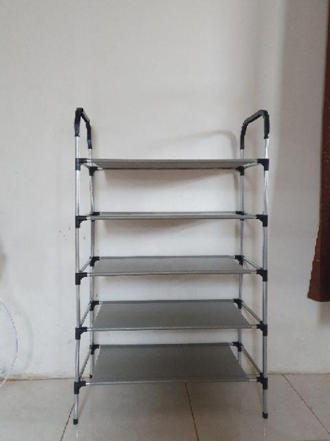 [cod] Rak Sepatu Sendal & Payung 5 Susun Portable Serbaguna