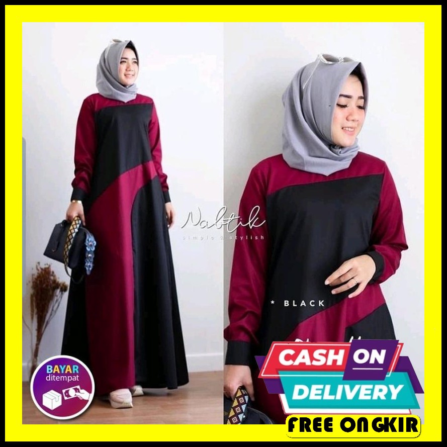 Gamis Azzahra Series Dress Muslim Wanita Premium Baju Rompi Bahancerut Baju Muslim Gamis Wanita Rali