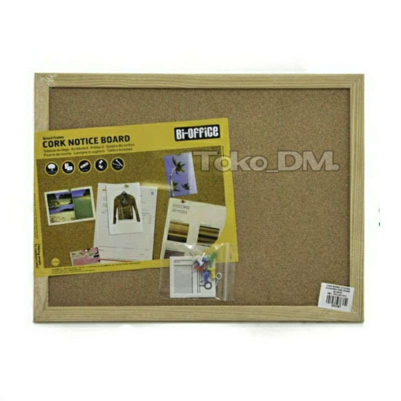 

Papan buletin Corkboard Bi-silque 90x60cm