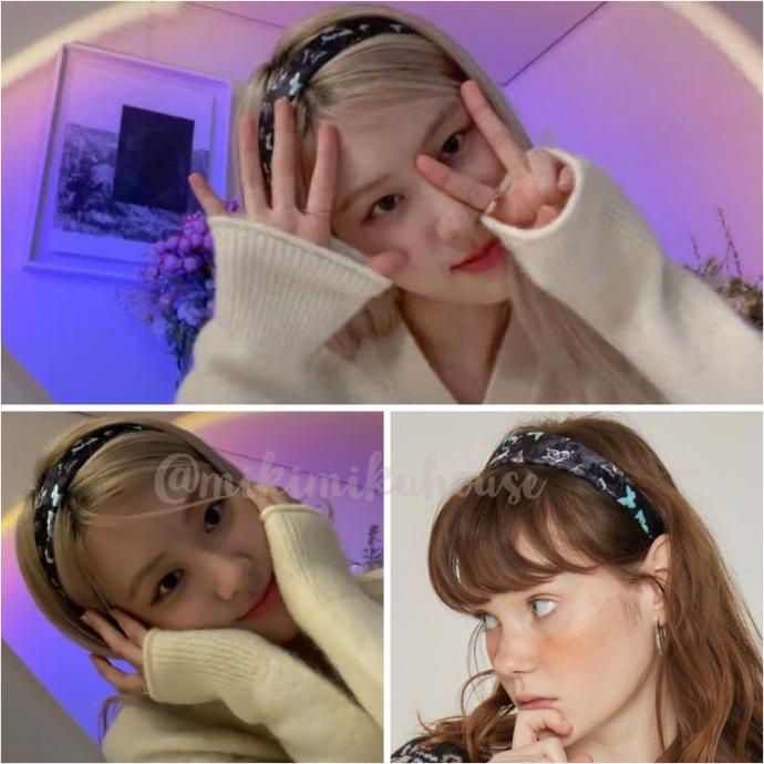 BLACKPINK ROSE HAIR BAND ROSE ON THE GROUND SOLO ALBUM BLACKPINK ---Terbaru---