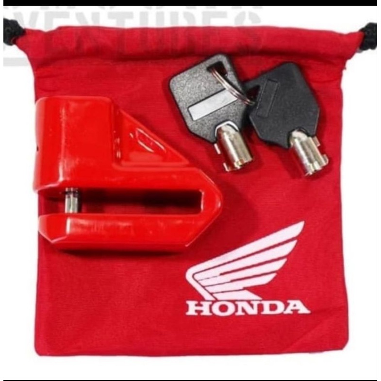 Kunci Gembok Cakram Motor HONDA DISC LOCK Original Honda