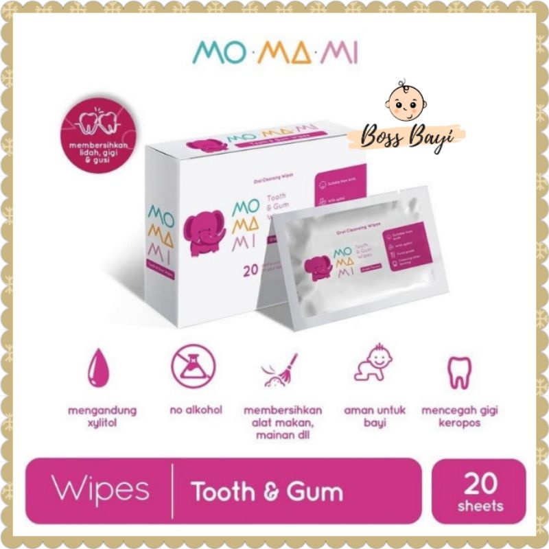 MOMAMI - Water / Saline / Tooth &amp; Gum / Anti Bacterial Wipes / Tisu Basah Bayi Anak