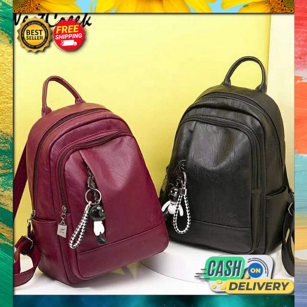 Tas Rangsel Prmpuan Import Rensel Wanita Terbaru 2023 Ransel Cewek Kekinian Bagpack Gendong Kuliah P