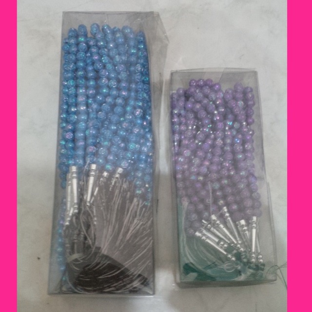Tasbih 99 plastik motif segi cantik termurah