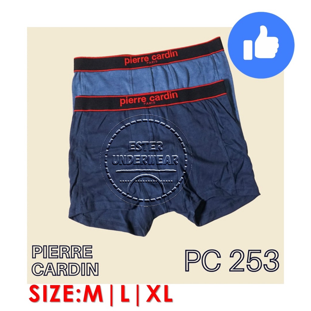 Celana Boxer Pria Pierre Cardin  PC 253 ISI 2 PCS Bahan Katun