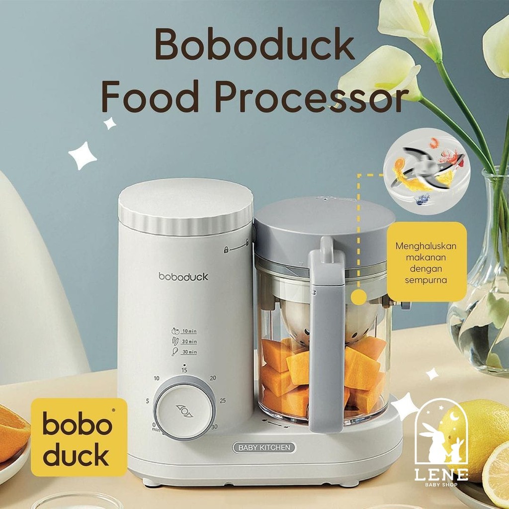 Boboduck Food Processor Blender Heater Mixer Steamer Pengolah Makanan F9005