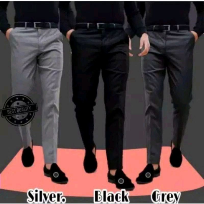 CELANA KANTOR FORMAL PRIA SLIMFIT BAHAN DASAR KAIN WOLL KUALITAS