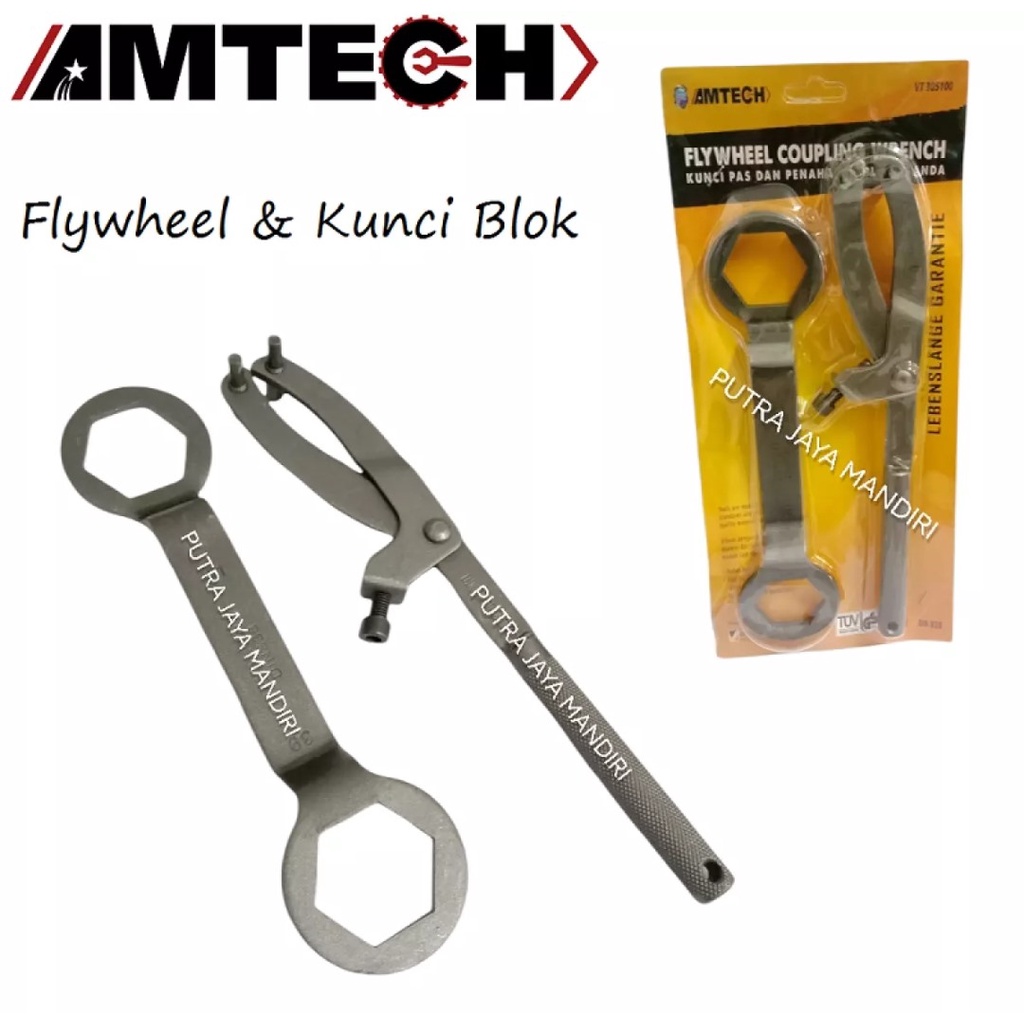 Amtech Paket Treker Cvt Tahanan Kopling Motor Matic &amp; Kunci Blok 39 x 41 Mm