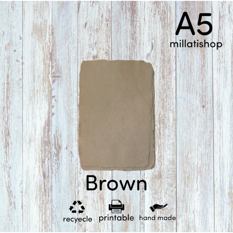 

KERTAS UNIK DARI DAUR ULANG//Brown//A5//UNIK