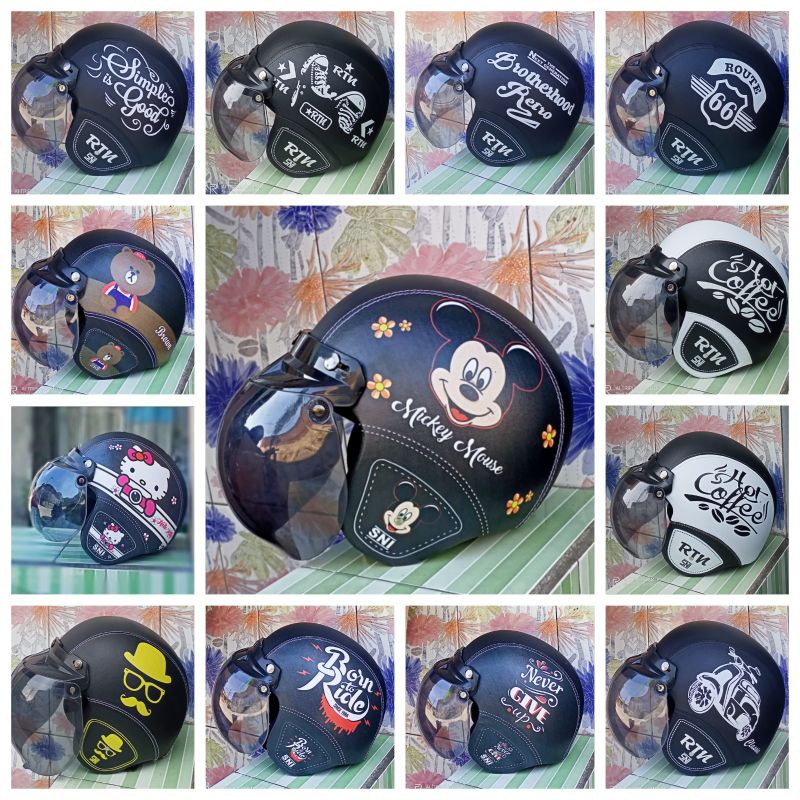 HELM BOGO DEWASA KARAKTER