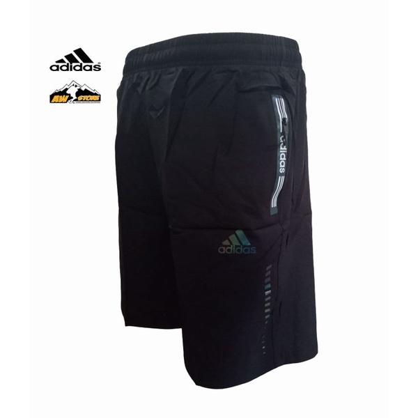 PRIA-LARI-CELANA- ADIDAS RUNNING CELANA PENDEK PRIA RUN LARI SEPEDA GYM FITNES IMPORT - M -CELANA-