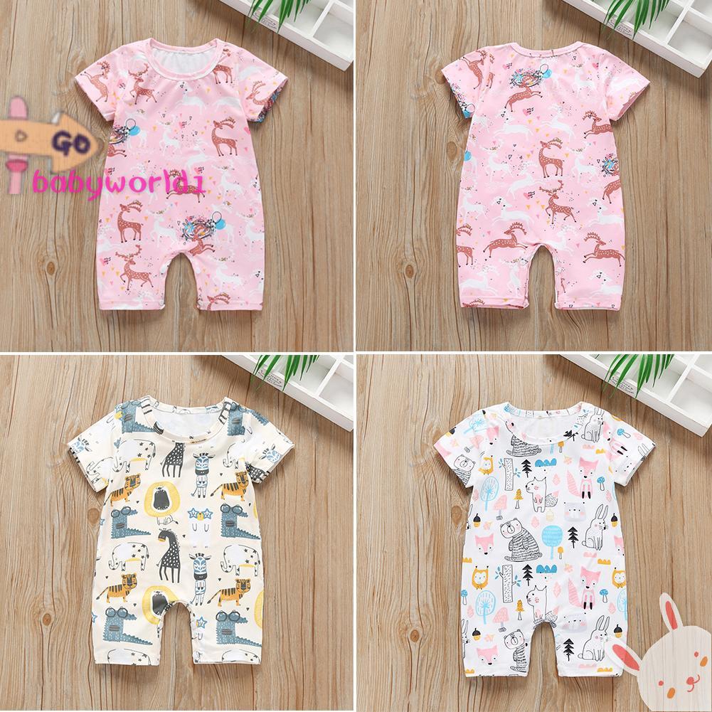Romper Bayi Laki laki Perempuan Lengan Pendek Gambar Romper Bayi Laki laki Perempuan Lengan Pendek Gambar