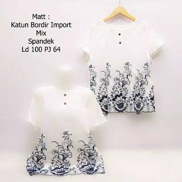 Blouse katun bordir import