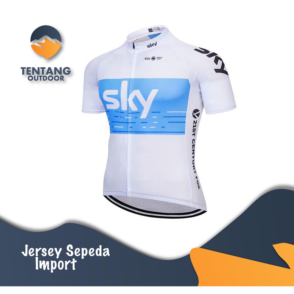 Jersey Sepeda SKY Import  T004 Roadbike Kaos  Sepeda Baju 