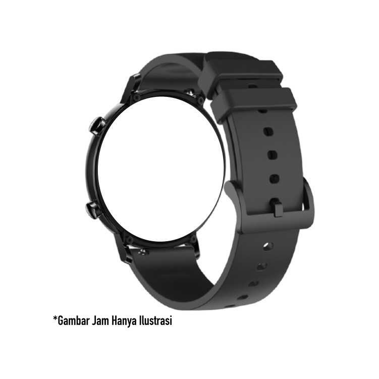 P20Q Tali Jam 20mm Watch Strap Smartwatch Odeva Watch G2 - Rubber Silikon Halus