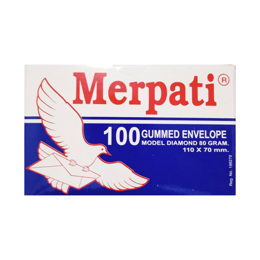 

Amplop Kecil Merpati ukuran 11 x 7 cm isi 100 Pcs