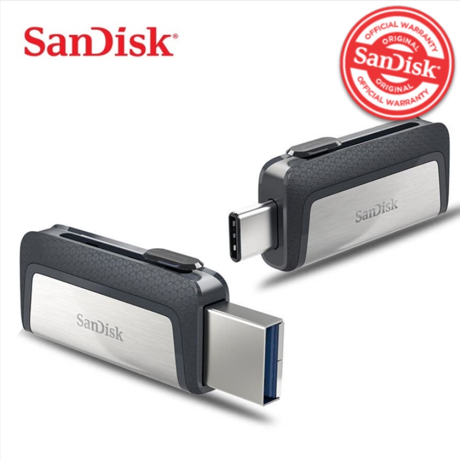 SanDisk Ultra Dual Drive OTG 128GB USB3.1 Type C Flash Drive Original