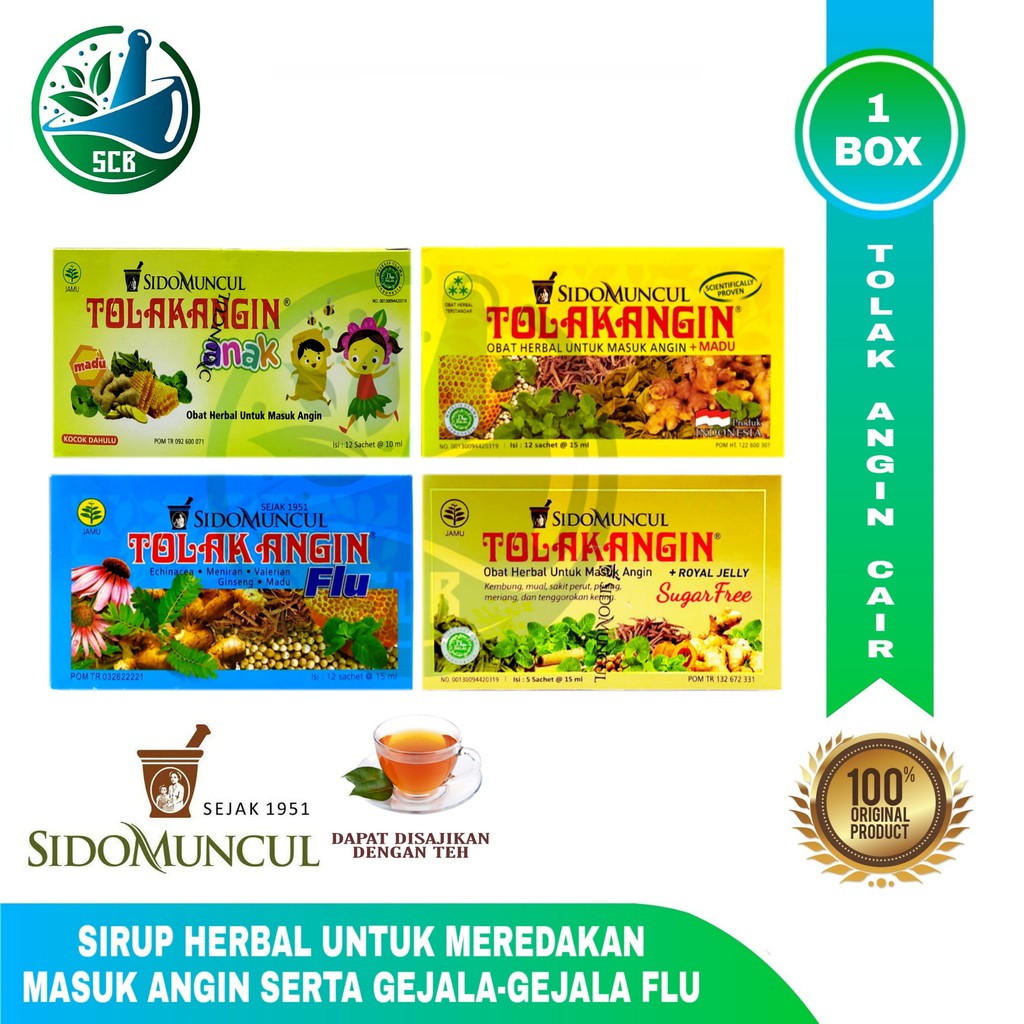 Tolak Angin 1 Box - Obat Masuk Angin dan Flu All Varian