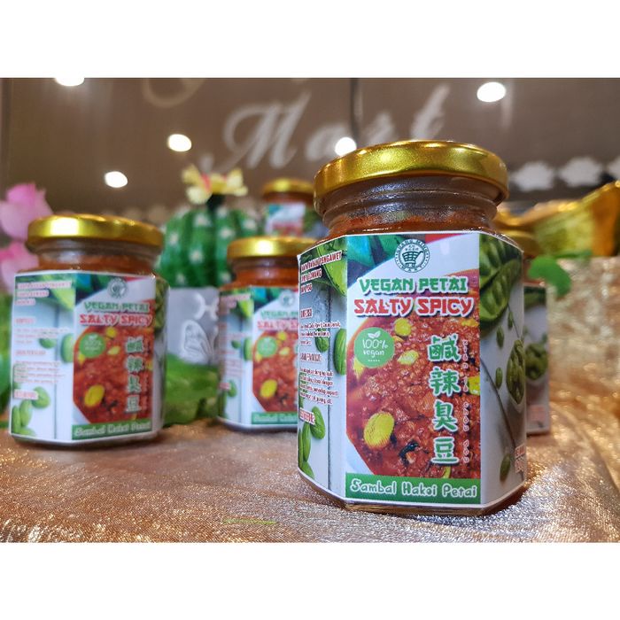 

Jual Vegan Petai Salty Spicy / Sambal Tofu Petai Pedas / Hakoi Petai Vegan