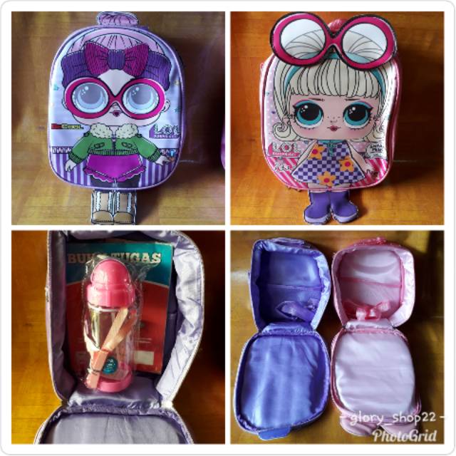 Tas LOL ransel/tas LOL TK/tas anak TK/tas LOL 3in1/tas anak sekolah
