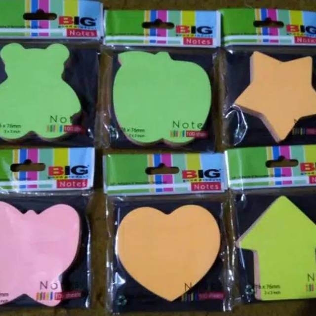 

Sticky Note Bentuk Polos / Pembatas Buku bentuk Isi 100