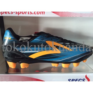 sepatu bola specs accelerator lazer black rock blue 2016 new model ori