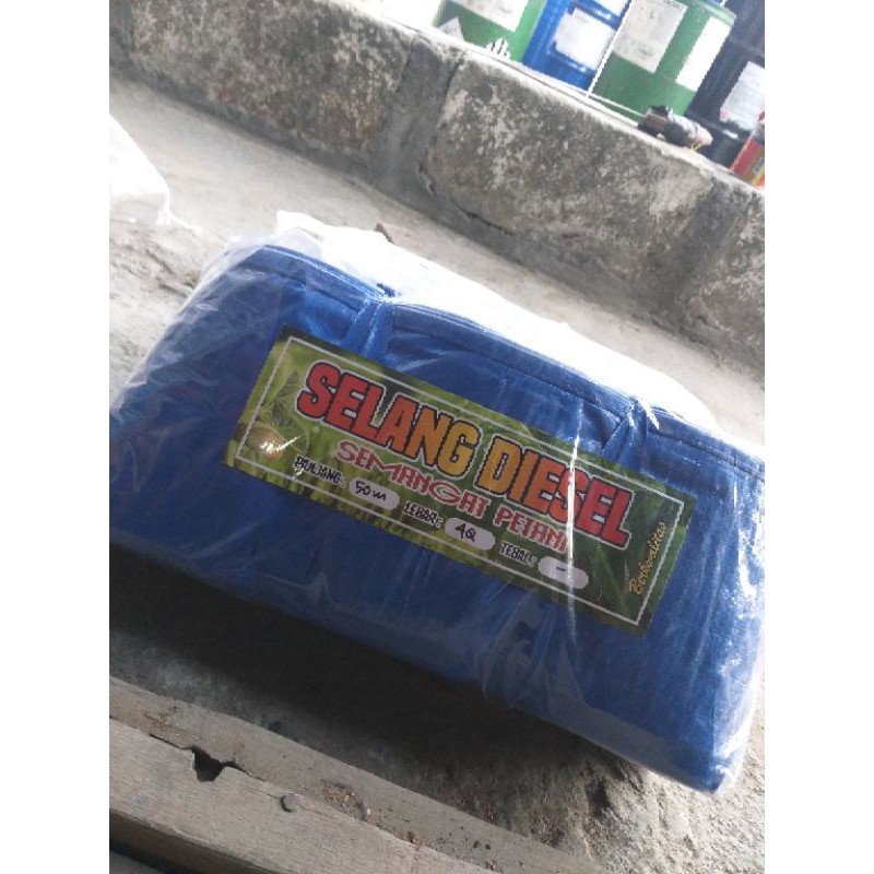 Selang Terpal plastik 4 dim ( 20cm ) panjang 50Meter