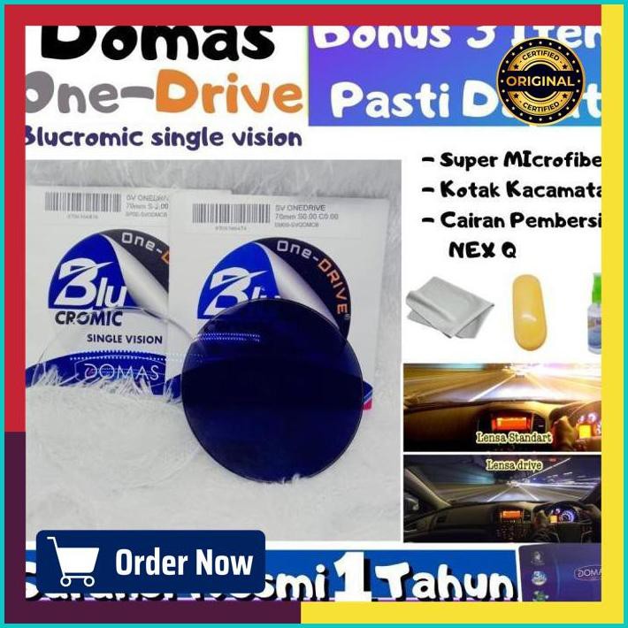 Lensa Kacamata SV ONE DRIVE BLUERAY + PHOTOCROMIC by DOMAS