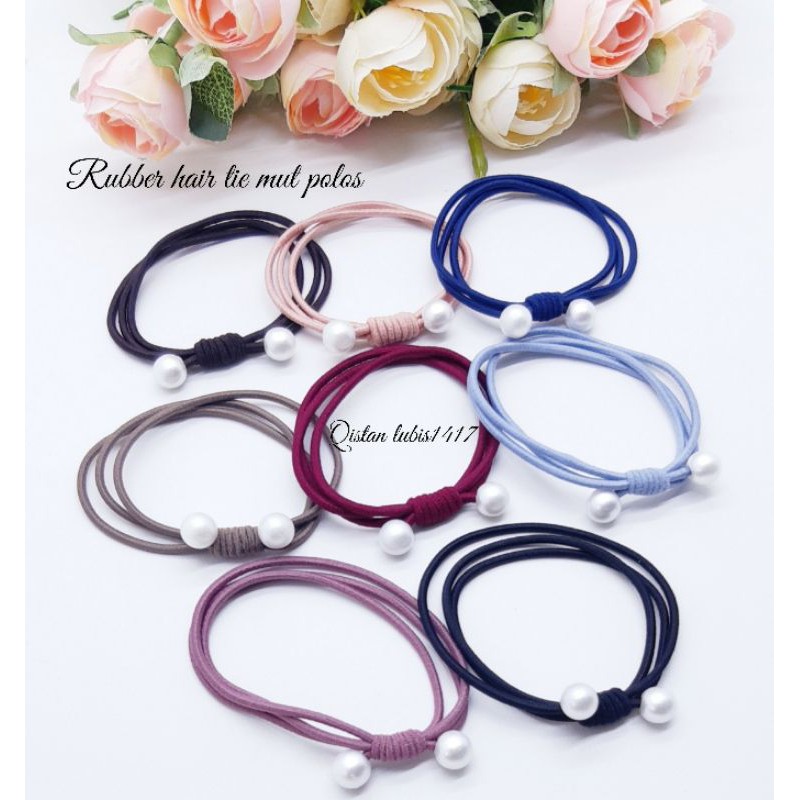 (1pcs) hair tie elastis 2in1