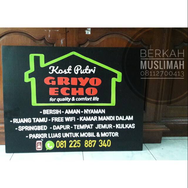 Pre Order/Outdoor/Papan Nama Kayu Mahoni custom uk 80x60