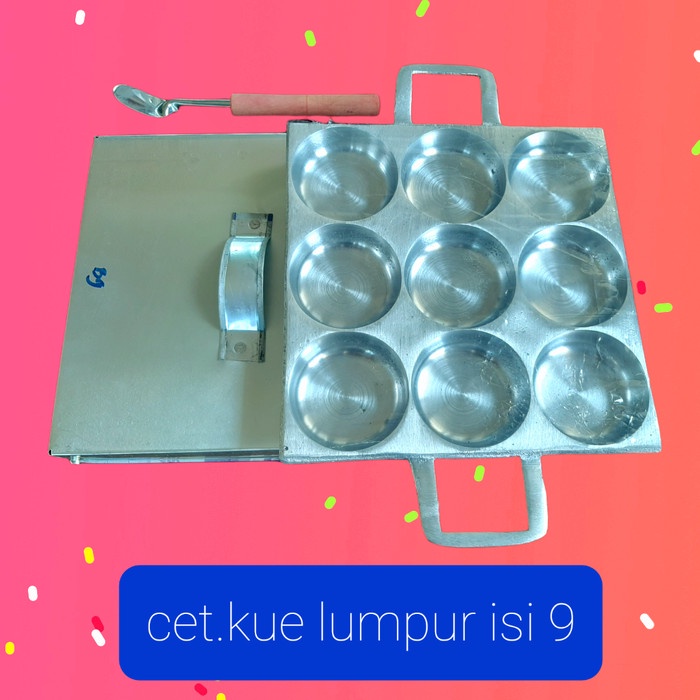 

Baru Cetakan Kue Lumpur Bikang Apem Kue Cubit isi 9 Sutil Mini Mz
