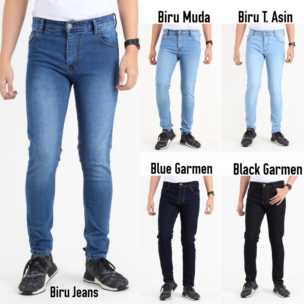 Jual Celana Jeans Pria 7 Warna Skinny Jeans Jsk Denim Cowok Skinny Denim Celana Panjang Pria 