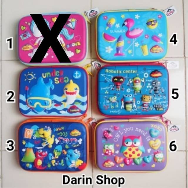 

KOTAK TEMPAT PENSIL HARDTOP HARDCASE MERK SANSAN WAWA SANWA