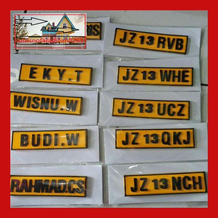 

4Tr7Fy60- Custom Nametag/Papan Nama Patch Rubber Y89Yjt78-