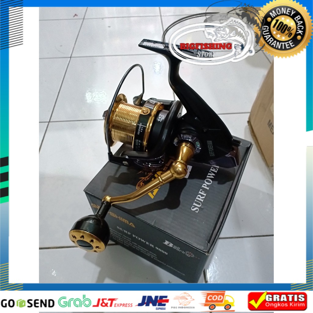 Reel Awashima Surf Power 9000 12BB Smooth Reel Laut Murah