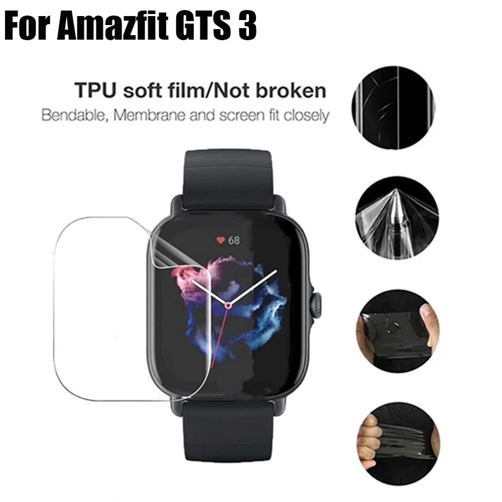 Film Pelindung Layar Universal Tahan Gores Untuk Amazfit GTS3 / Full Cover Amazfit GTS 3