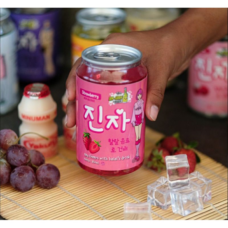 

JINJJAH // SPARKLING WATER 100% NON ALKOHOL // STRAWBERRY