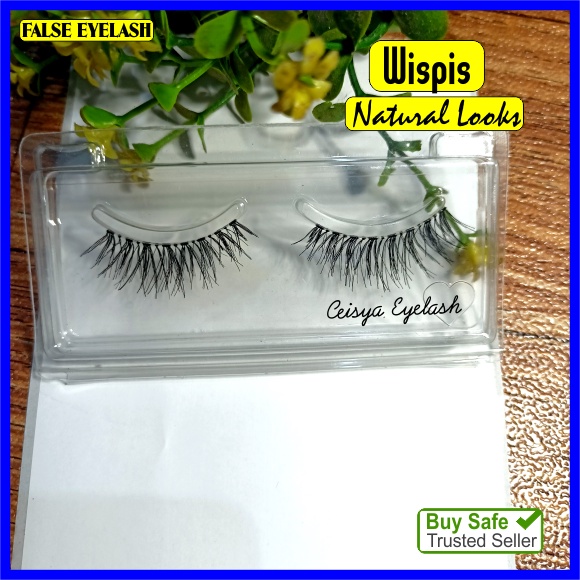 Bulu mata Palsu WISPIS Bulumata Fake Eyelash Natural Lembut Premium Bagus Murah Kualitas Export