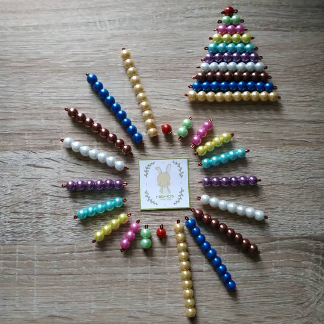 Montessori Math Beads | Tanpa Box  Decanomial Montessori