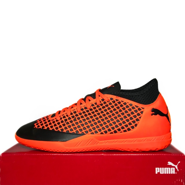 Sepatu Futsal Puma Future 2.4 IT Black Orange 104842-02 ORIGINAL BNIB