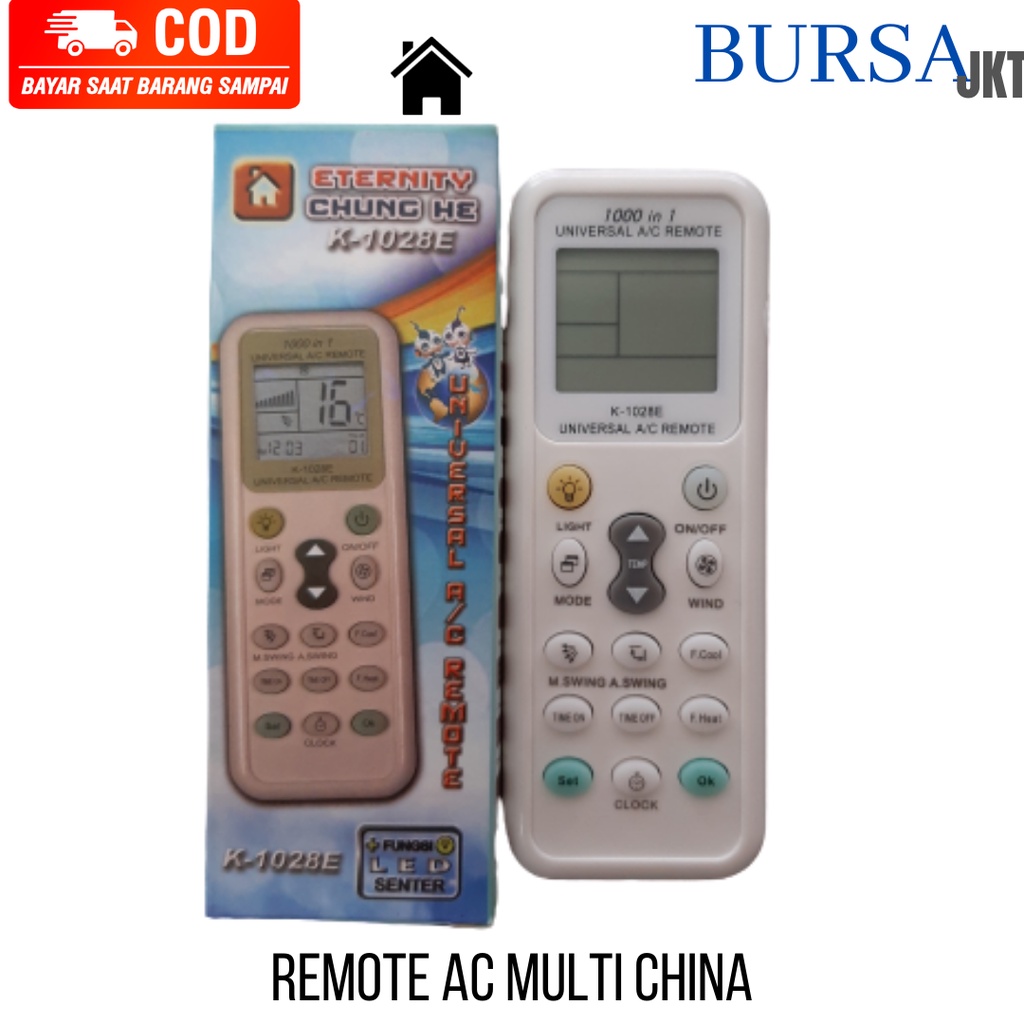 REMOTE AC MULTI CHINA SPLIT INVERTER LOW WATT 1028TR